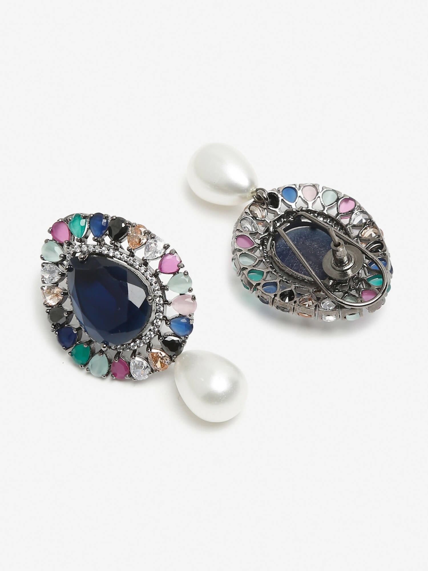Multicoloured Contemporary Studs Earrings - Ruby Raang
