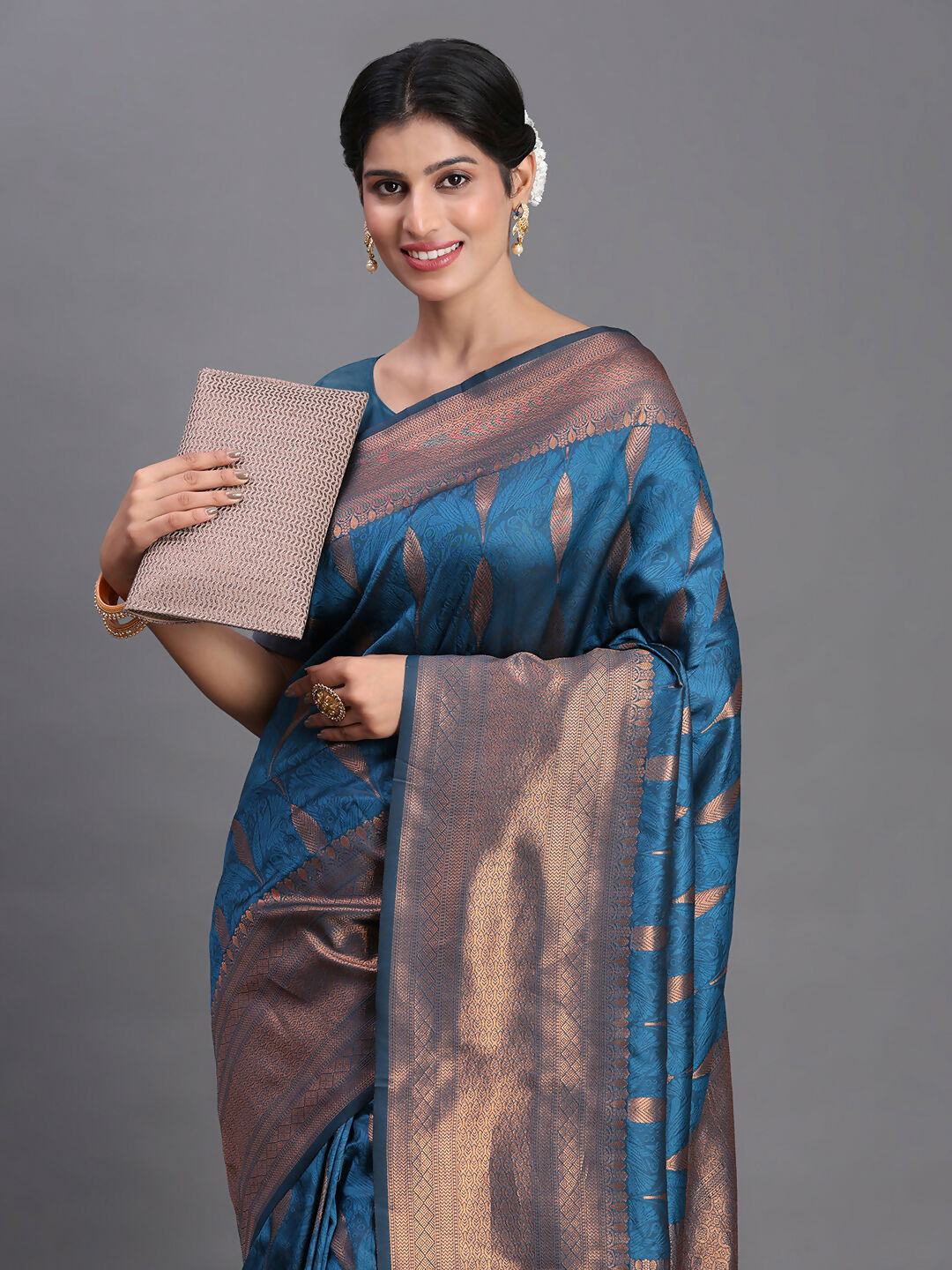 Shree Shyam Fashion Silk Peach Saree