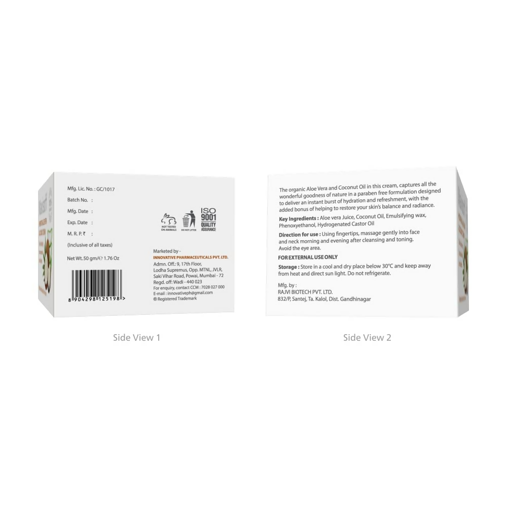 Maxisoft Hydrating Aloe vera & Coconut Cream