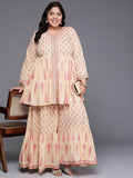 Ahalyaa Women's Traditional wear Co-ords - Tan