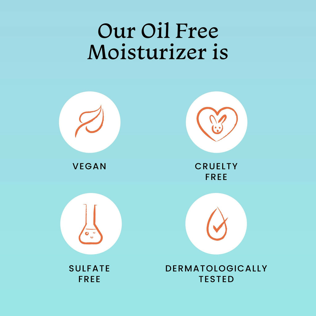 Foxtale Oil-Free Gel Moisturizer with Hyaluronic Acid & Niacinamide - Boosts Hydration, Brightens Skin, Soothes Acne