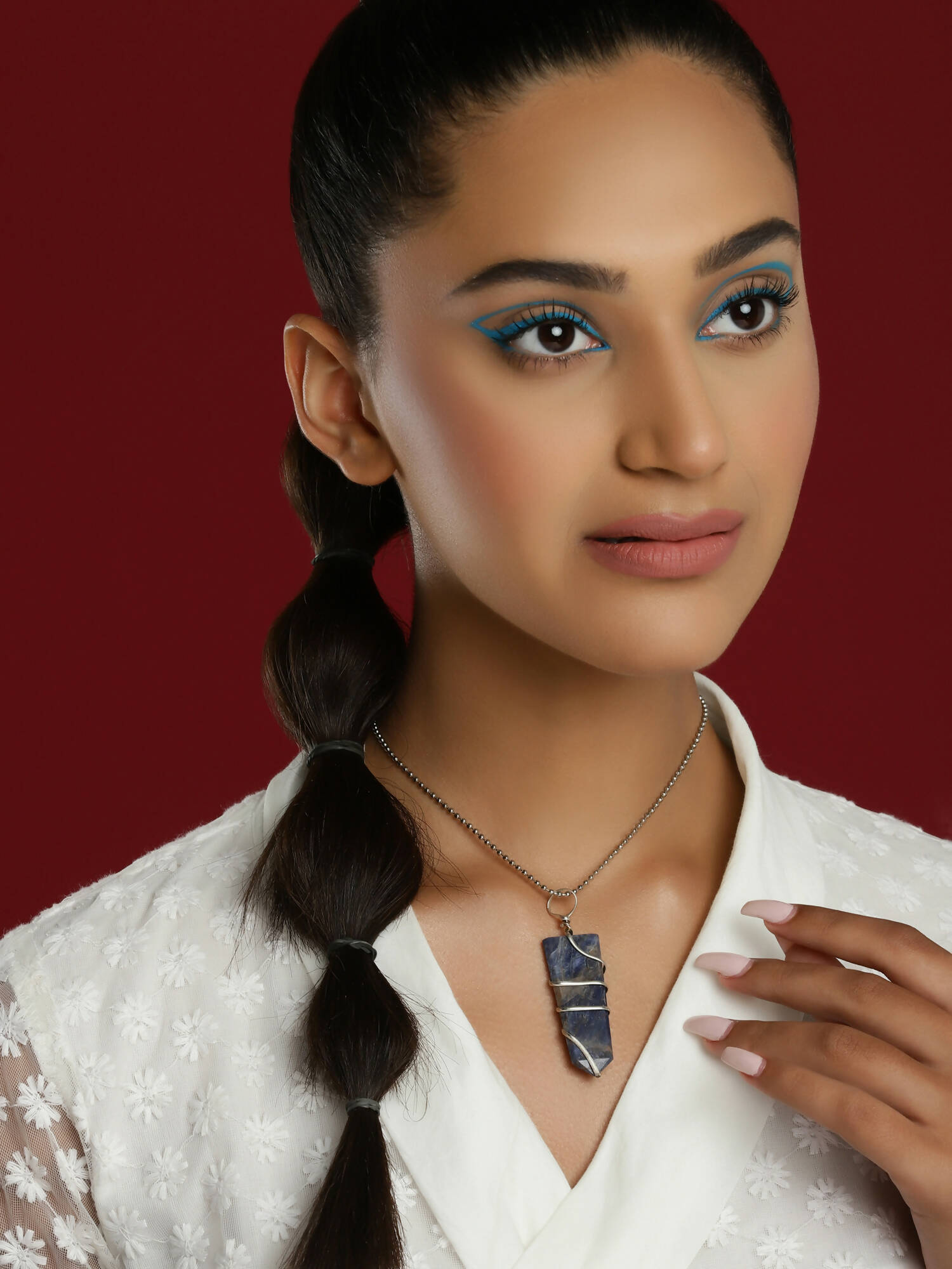 Women's Silver-Plated Chain - Ruby Raang
