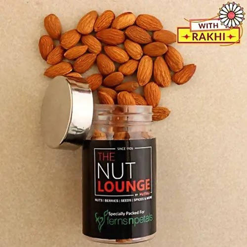 Folk Style Lumba Rakhi Set & Almonds Jar