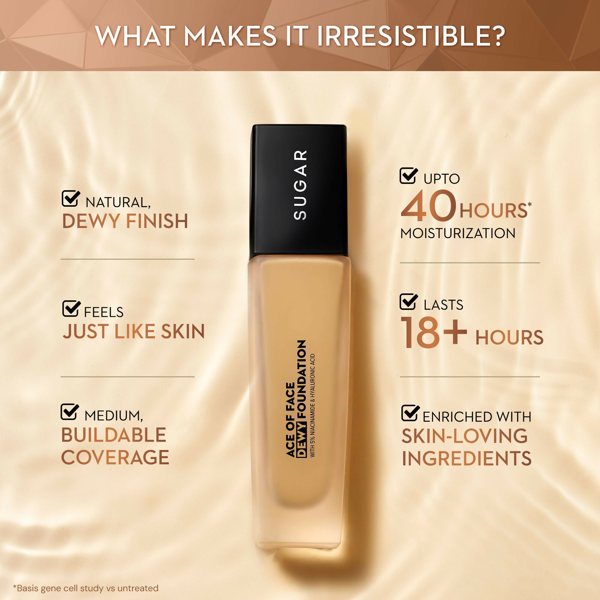 Sugar Ace Of Face Dewy Foundation - 17 Raf