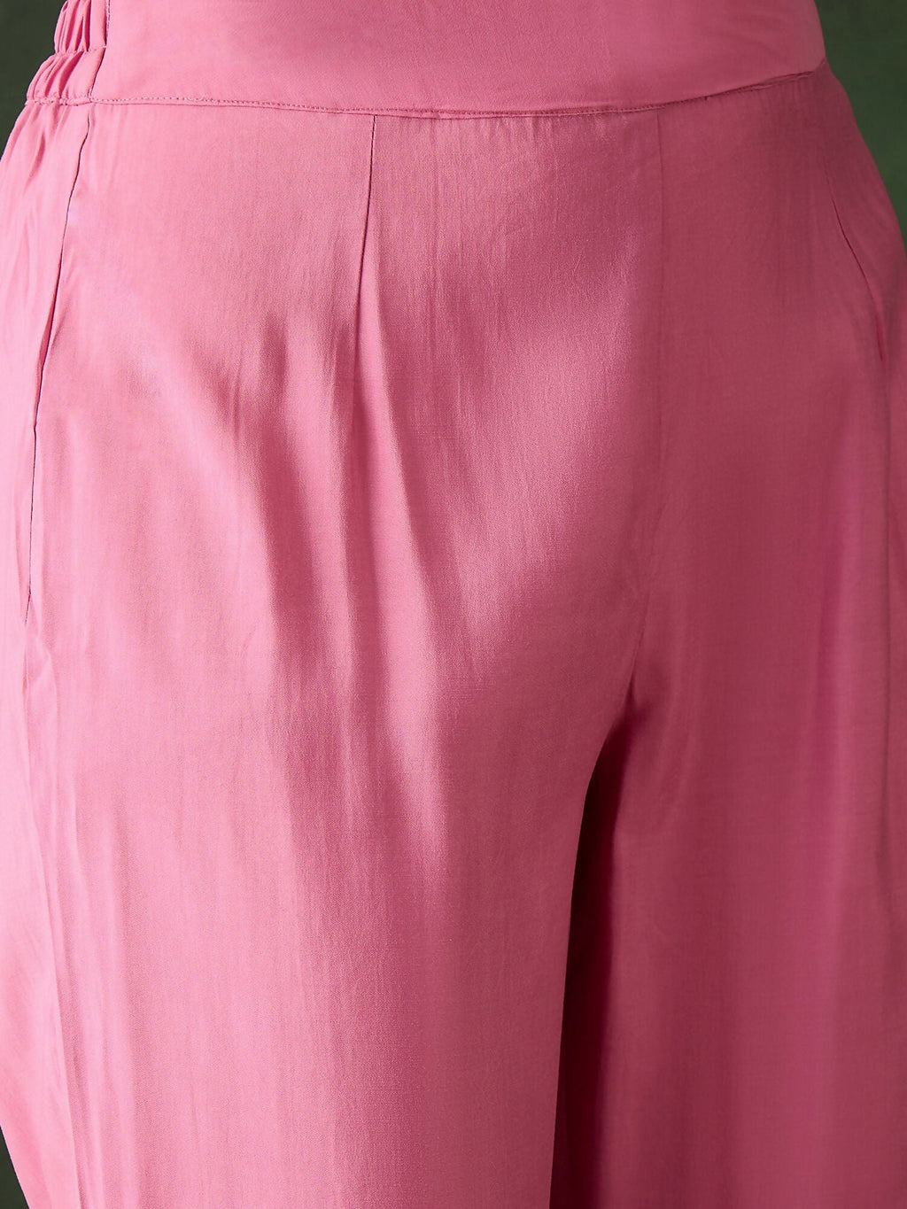 Pink Crystal Organza schiffli embroidery Kurta With Trouser & Dupatta - Bhumi