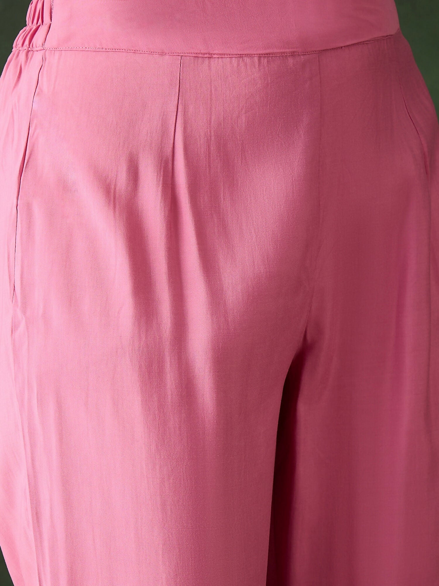Pink Crystal Organza schiffli embroidery Kurta With Trouser & Dupatta - Bhumi