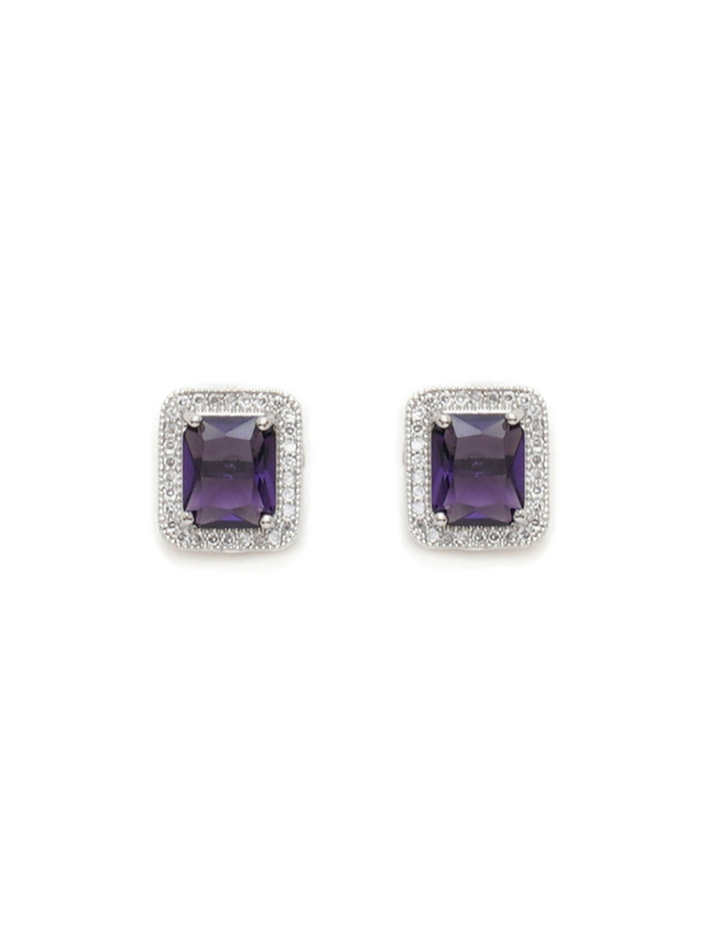 stone stud (purple) - Ruby Raang