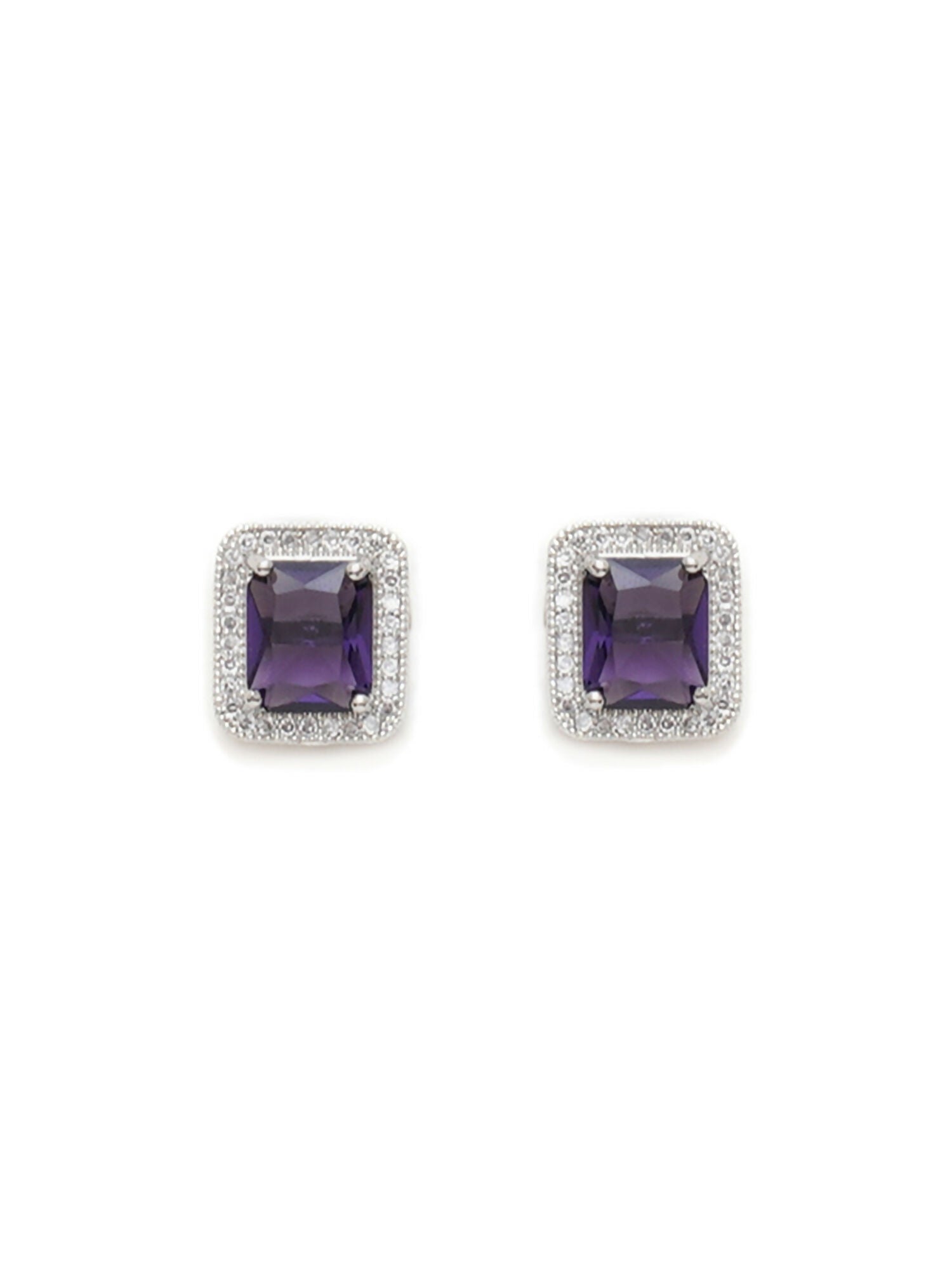 stone stud (purple) - Ruby Raang