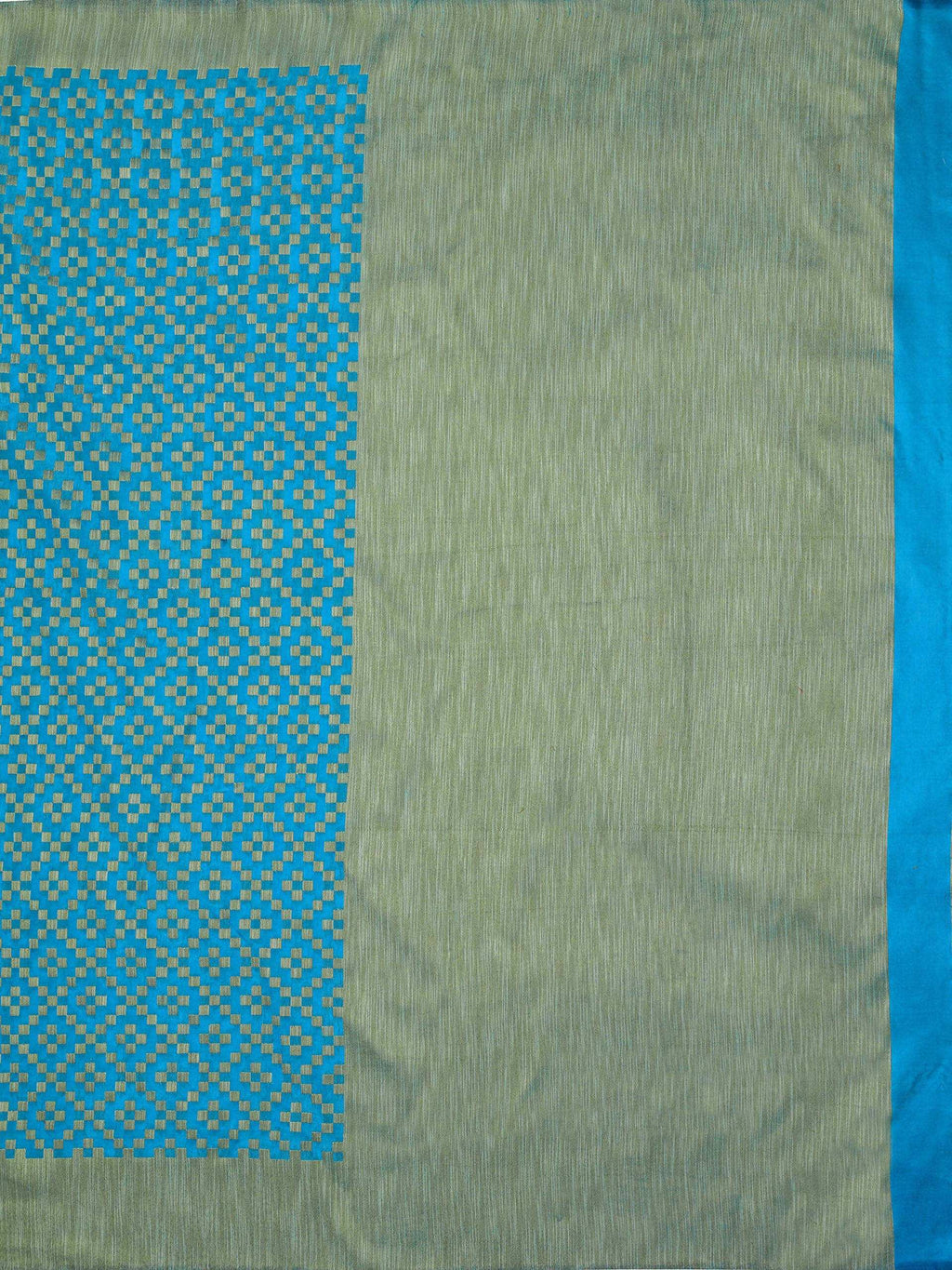 Mimosa Women's Patola Art Silk Turquoise Blue Saree