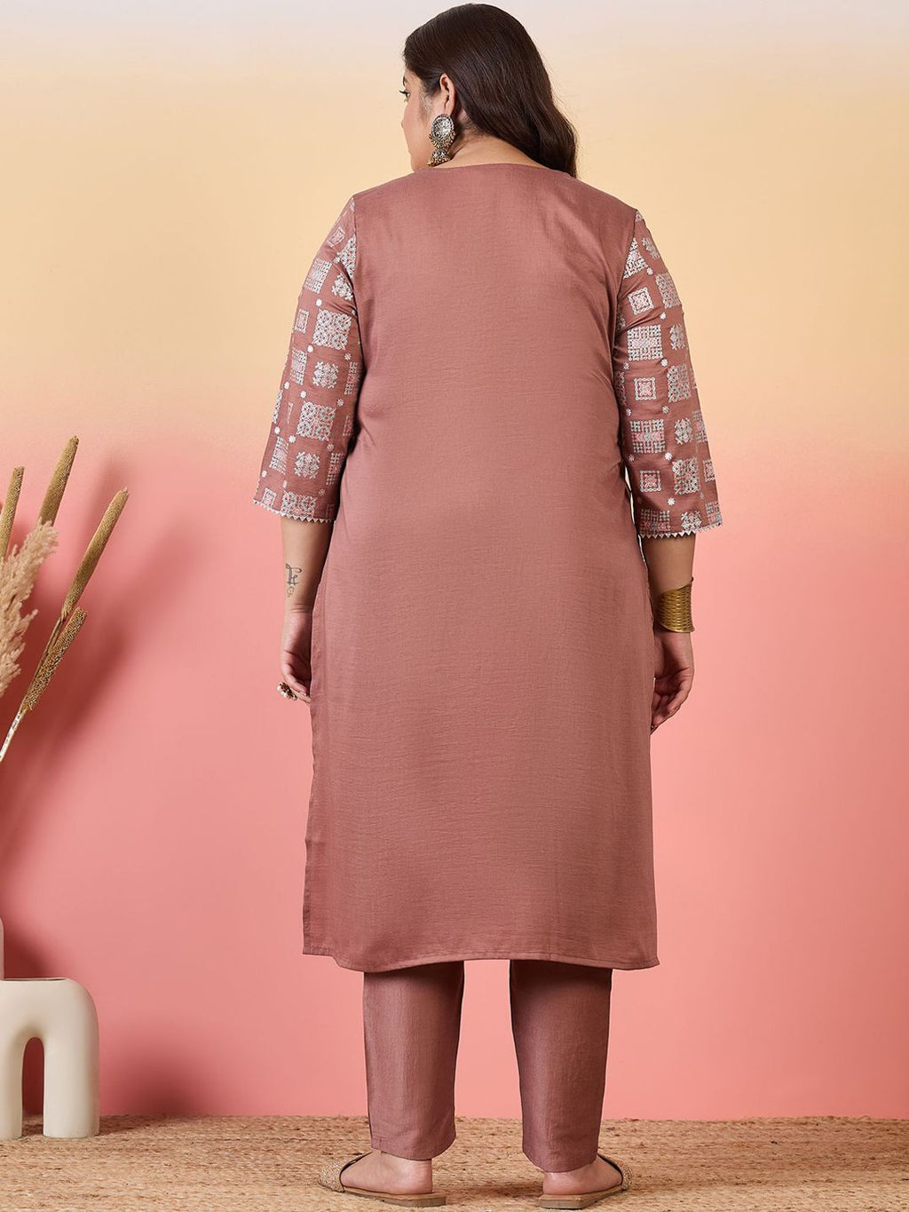 Sztori Women Floral Printed Regular Kurta with Trousers