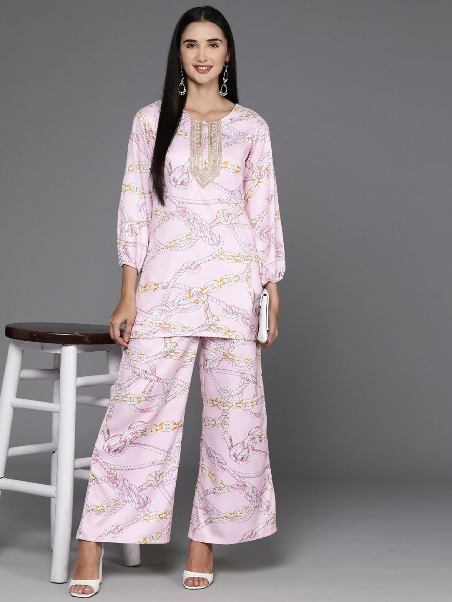 Ahalyaa Women's Traditional Wear Co-ods - Pink