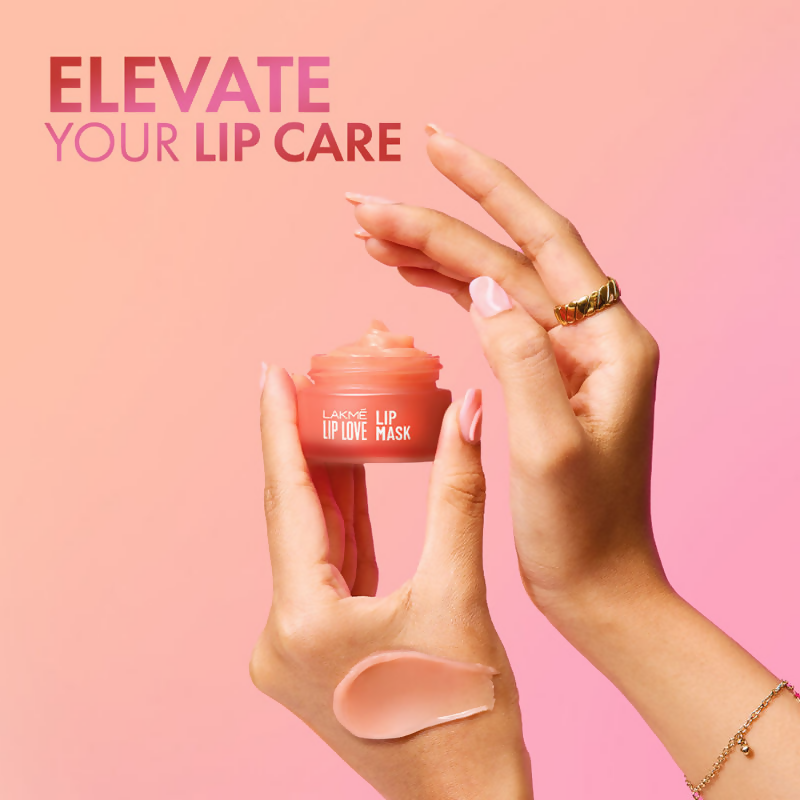 Lakme Hydrating Lip Love Lip Mask with Hyaluronic Acid Shea Butter & Almond Oil