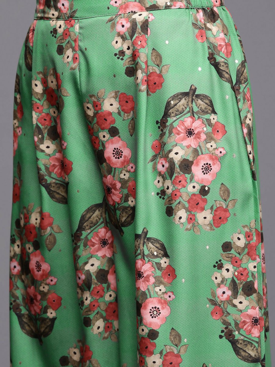 Ahalyaa Women's Traditional Wear Co-ods - Green