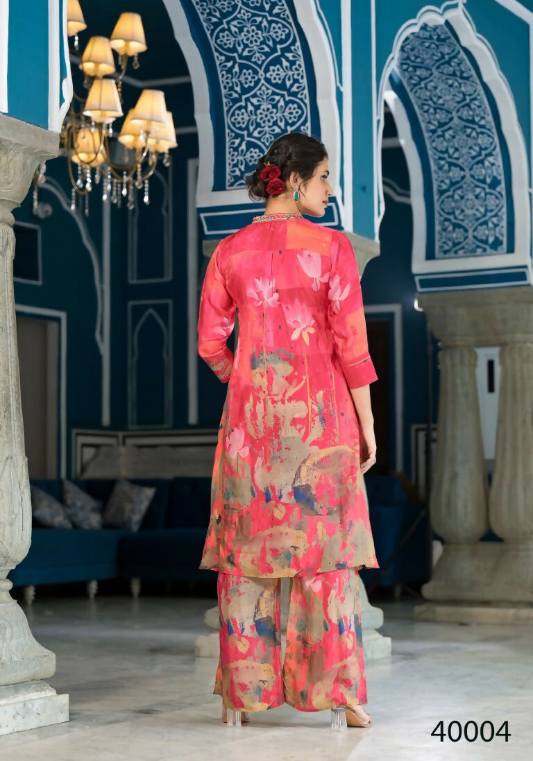 Designer Stylish Orange Pure Muslin Stitched Suit - Apoorva