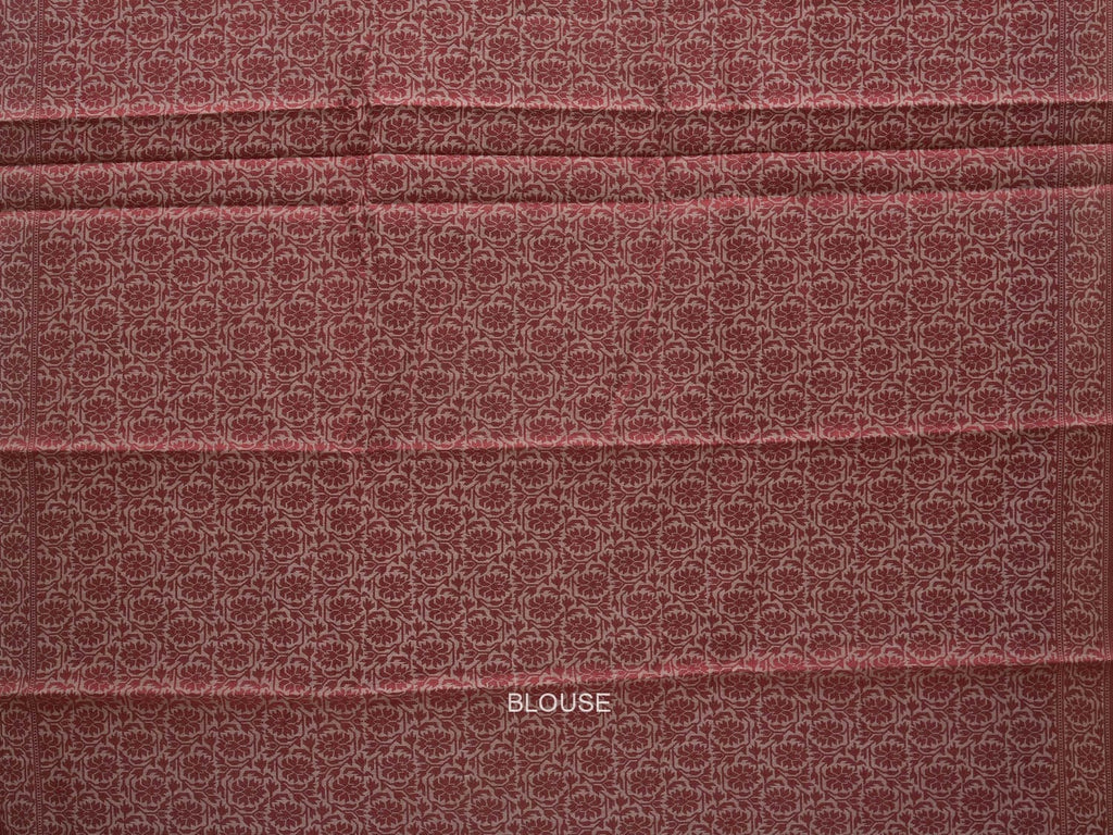 White Cut Work Sico Cotton Saree with All Over Banaras Design - Global Threads