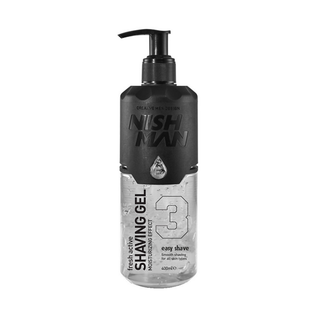 NishMan Fresh Active Easy Shave Shaving Gel Moisturizing Effect