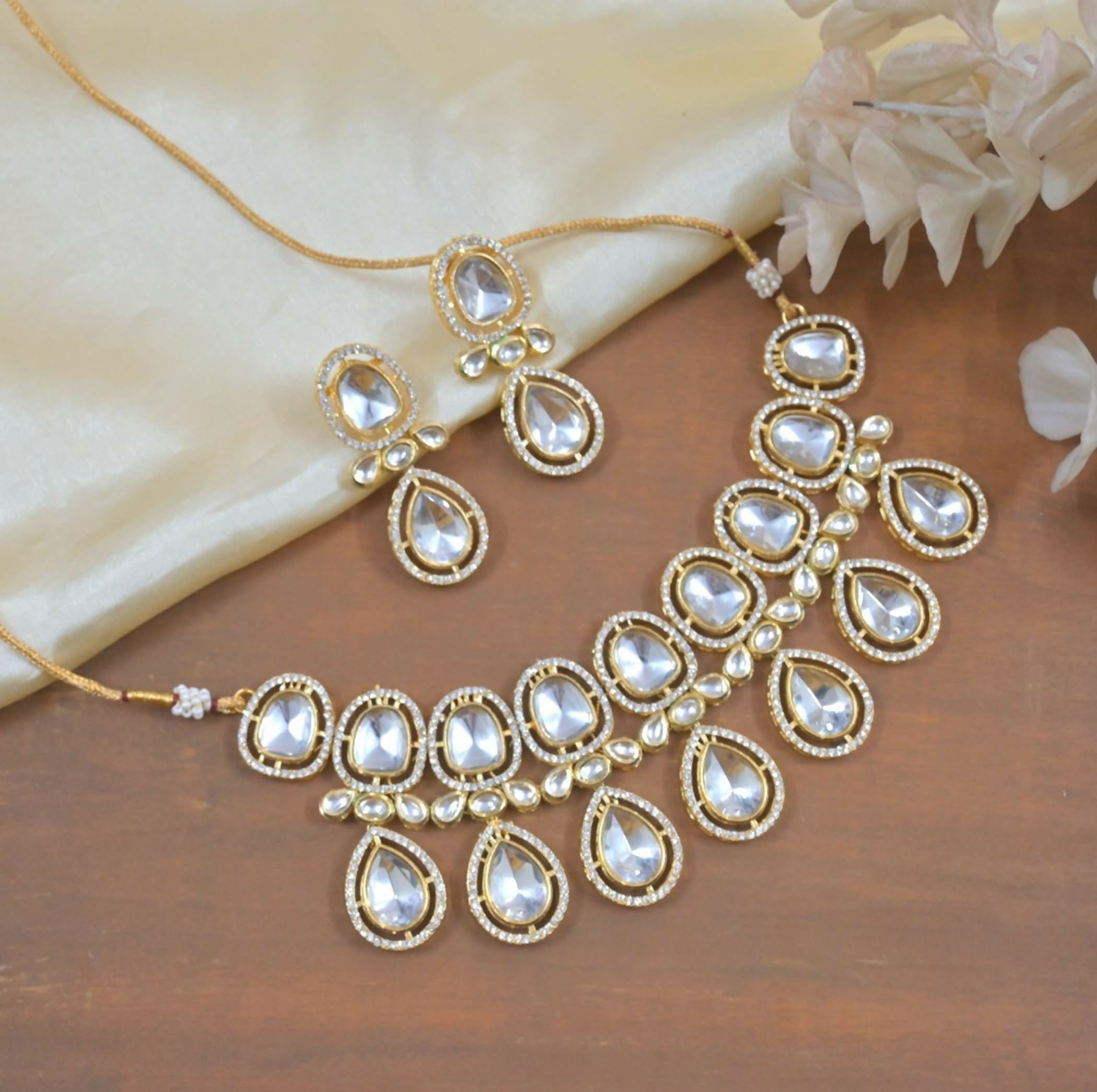 Joban Fashion Polki Kundan Versatile Jewellery Set