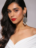 Champaign & Pearl Drop Earrings- Ruby Raang