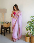 Vamsee Smiti Lavender Georgette Saree