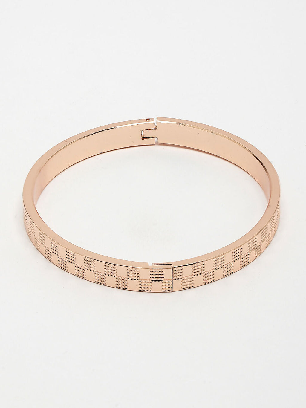 NVR Men's Set of 2 Rhodium-Plated Stainless Steel Kada Bracelet
