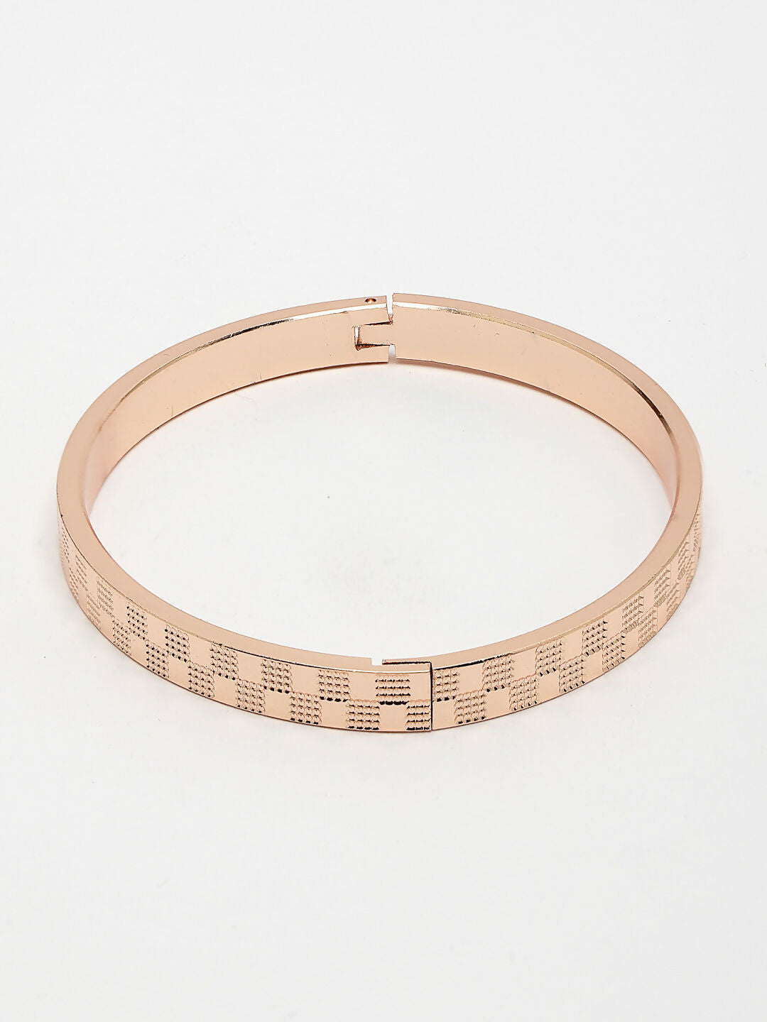 NVR Men's Set of 2 Rhodium-Plated Stainless Steel Kada Bracelet