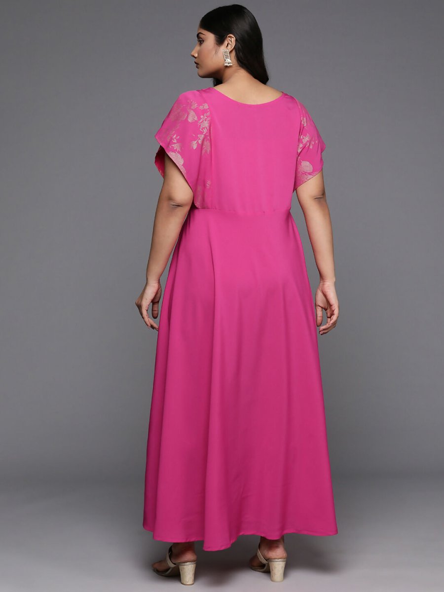 Ahalyaa Women's Traditional wear Ethnic Dress - Pink