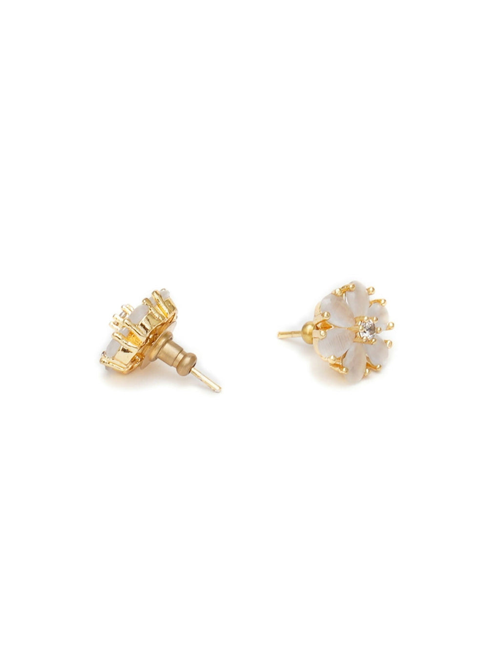 stone stud (white) - Ruby Raang