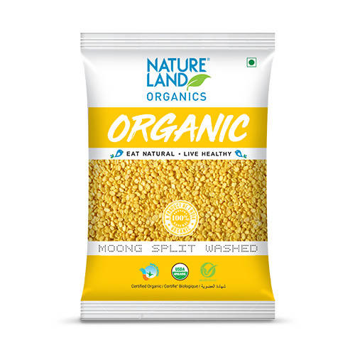 Nature Land Organics Moong Split Washed