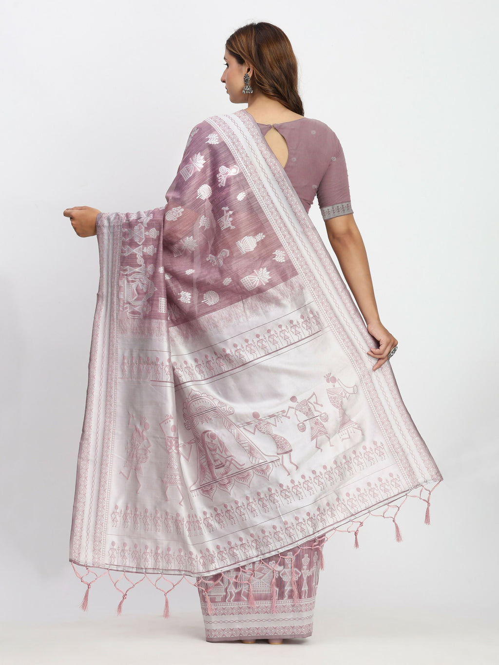 Shree Shyam Fashion Linen Cotton Sea Green Saree