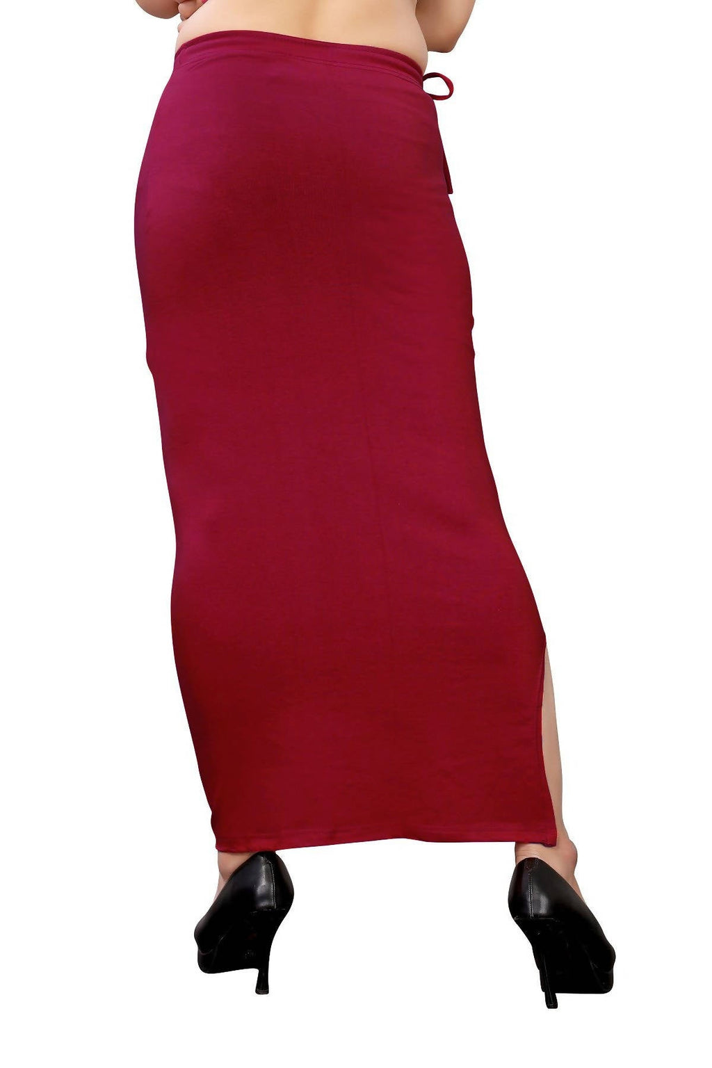 Vamika Maroon Cotton Lycra Petticoat
