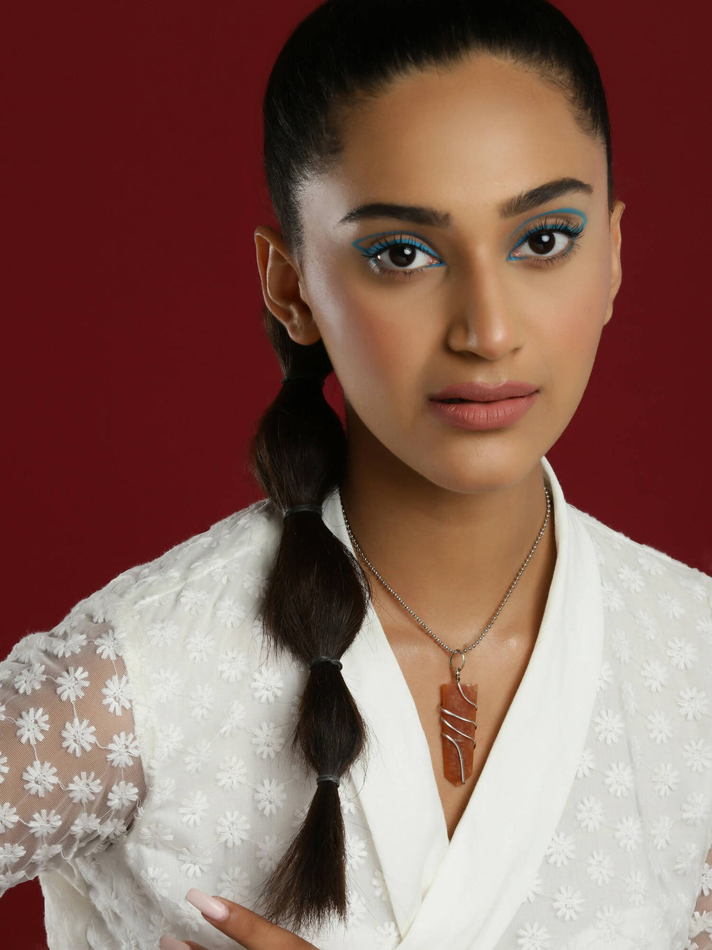 Women's Silver-Plated Chain - Ruby Raang