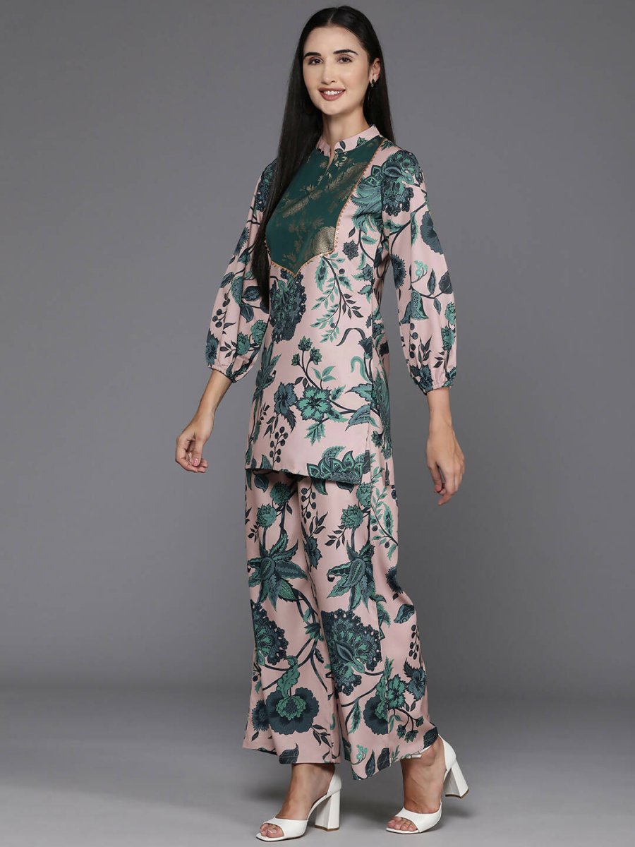 Ahalyaa Women's Traditional Wear Co-ods - Tan