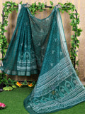 Shree Shyam Fashion Cotton Teal Saree