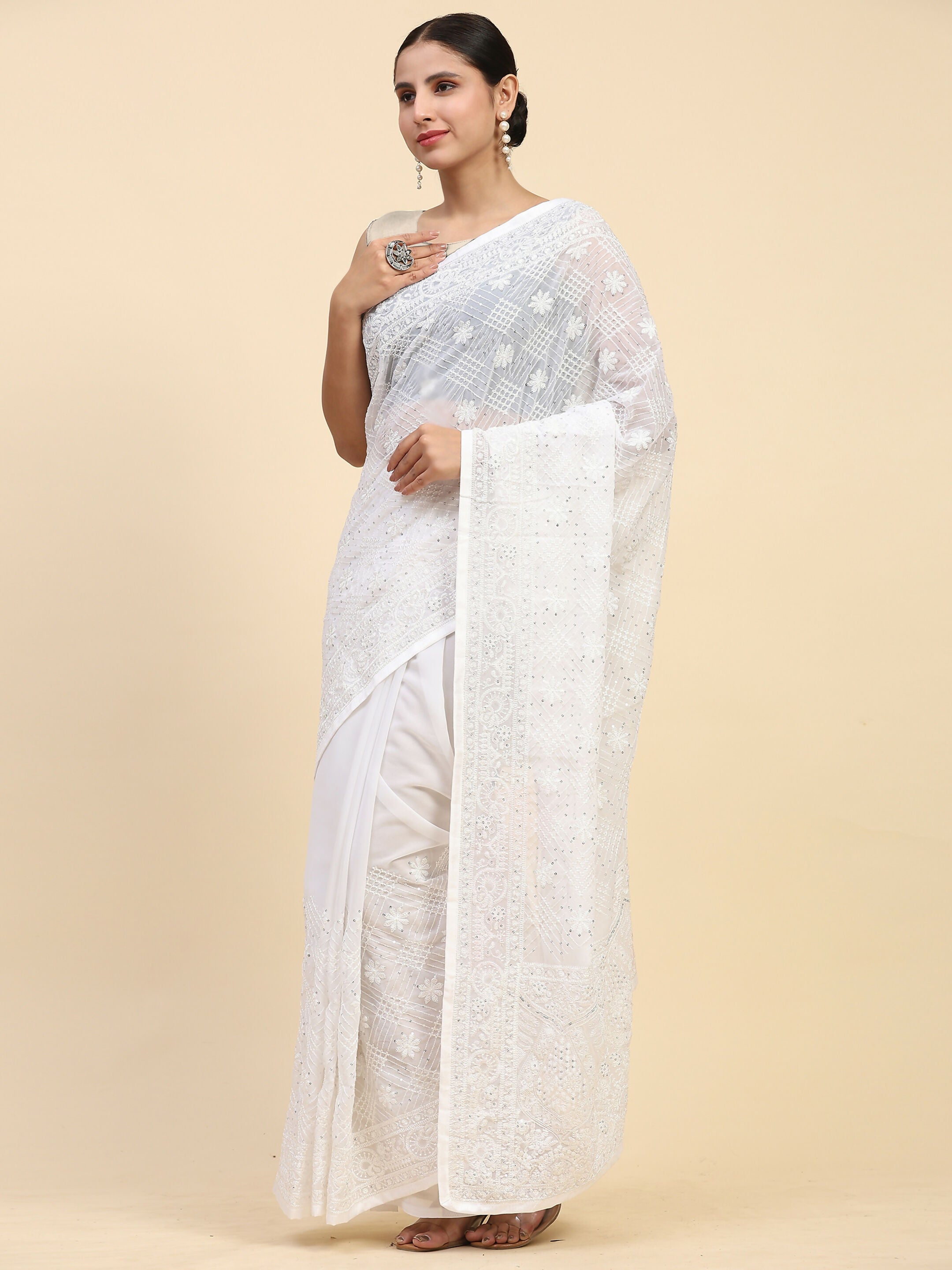 Vamsee Hemangi Georgette Saree