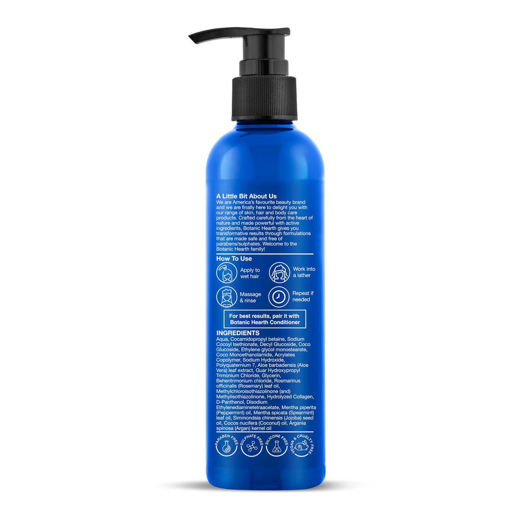 Botanic Hearth Rosemary Mint Shampoo with Peppermint Oil, Jojoba Oil & Collagen
