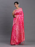 Shree Shyam Fashion Banarasi Silk Pink Saree