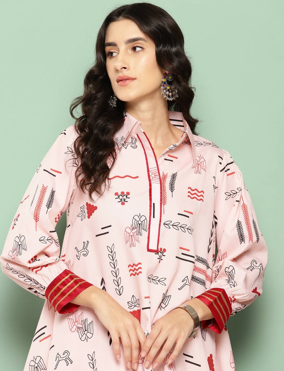 Ahalyaa Women's Traditional Wear Co-ods - Peach