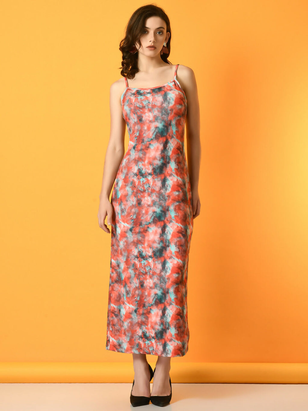 Myshka Women's Multi Printed Party Dress
