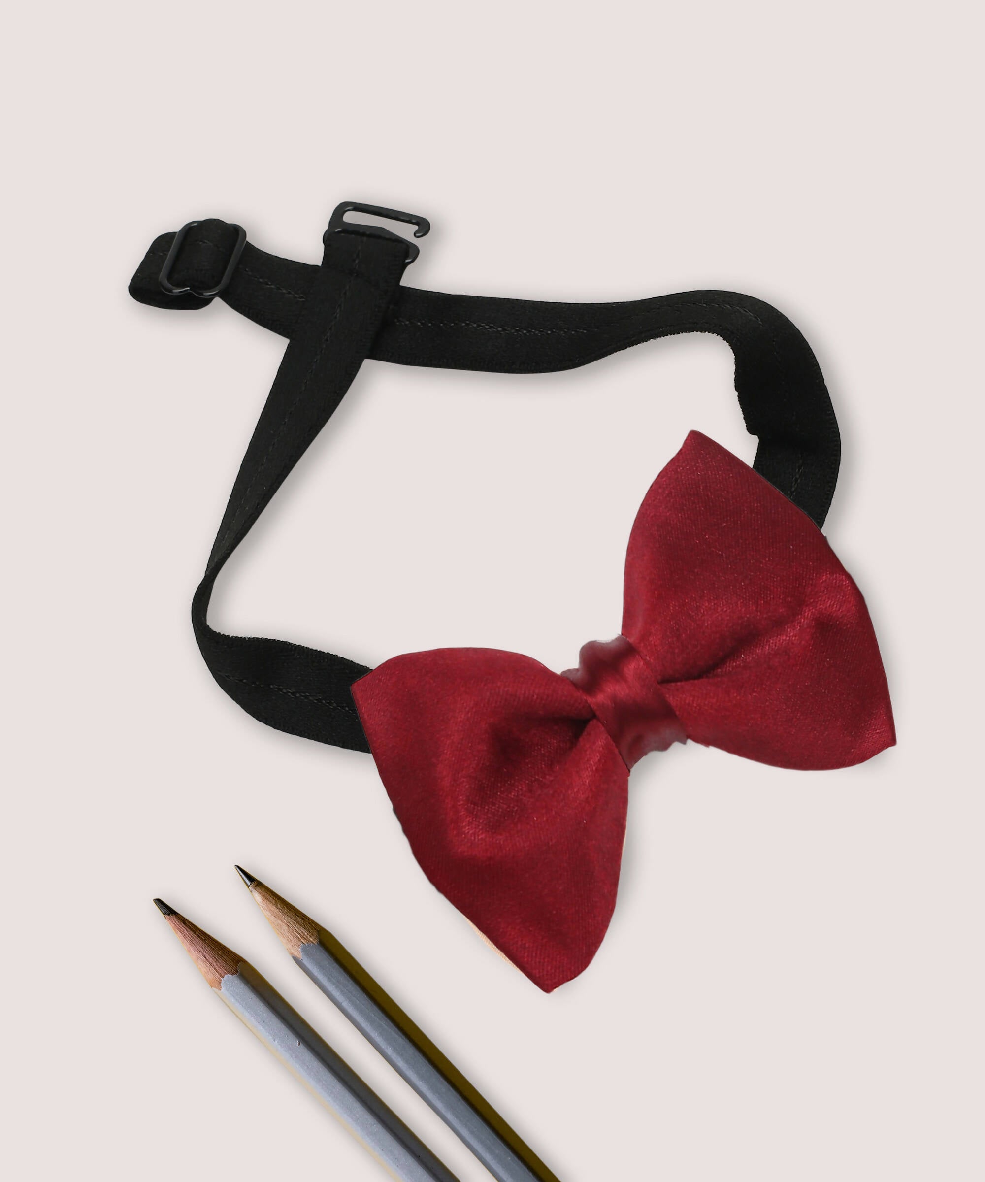 Manet Boys Solid Single Layer Bow - Maroon
