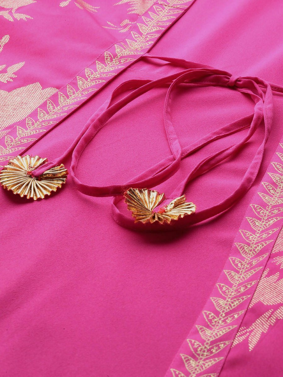 Ahalyaa Women's Traditional wear Ethnic Dress - Pink