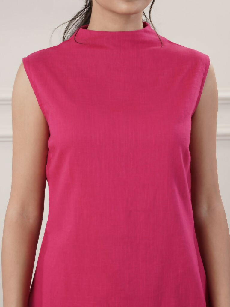 Joban Fashion Women's Fuchsia Cotton Co-Ord Set
