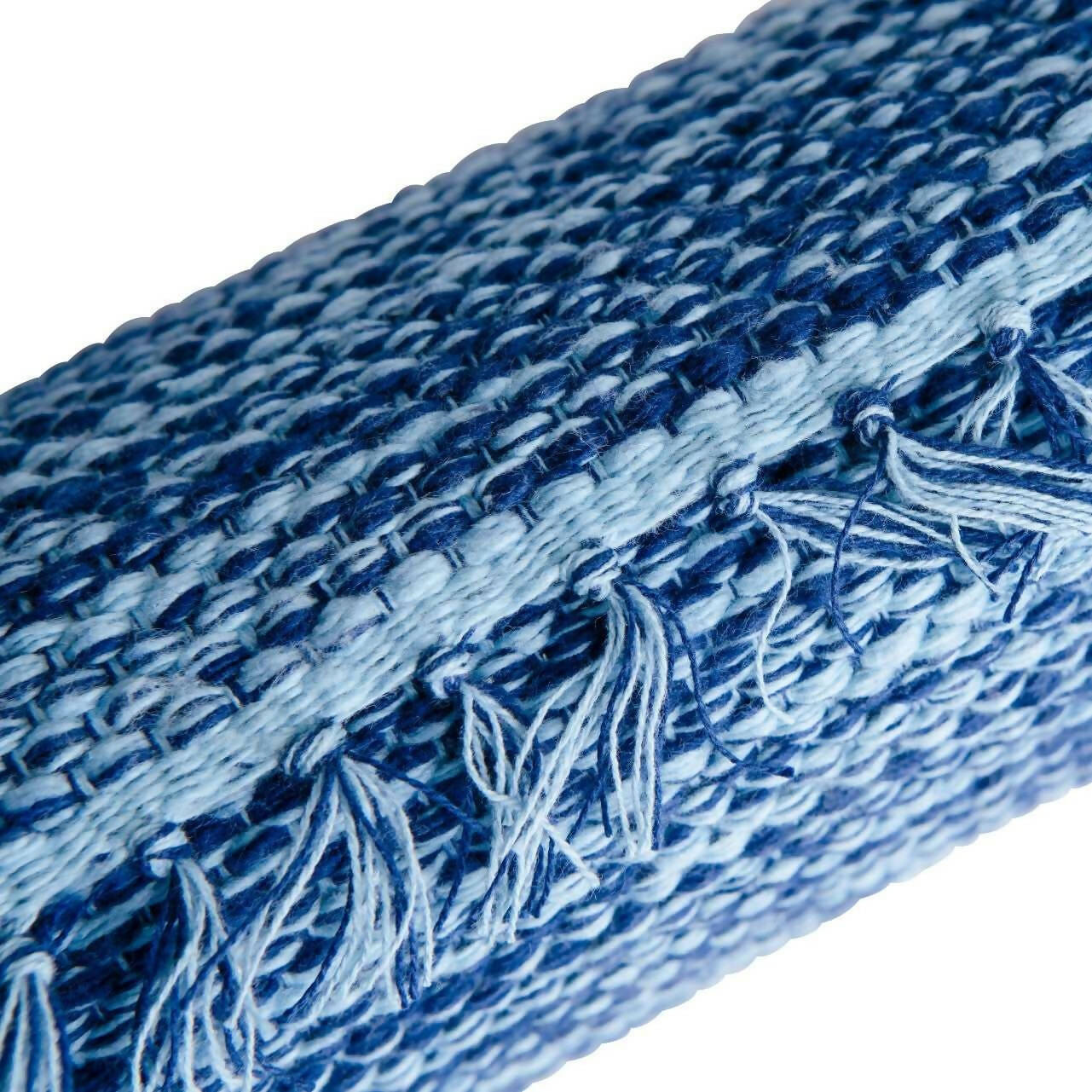 Karpasa London Handmade Yoga Mat Blue Organic Cotton