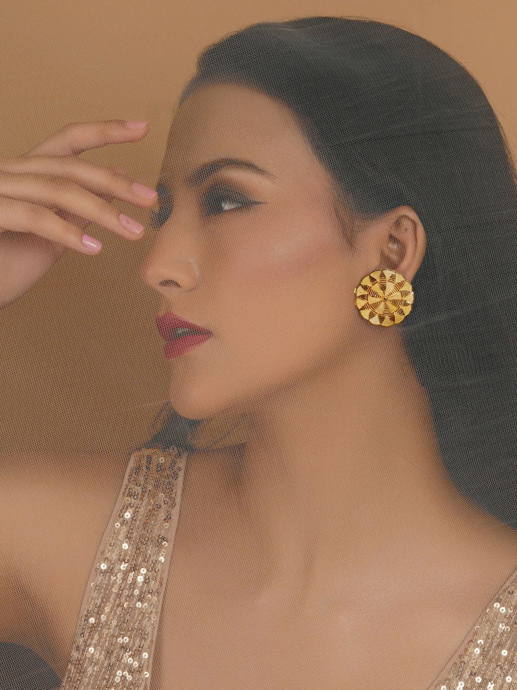 Golden Earrings (Gold) - Ruby Raang