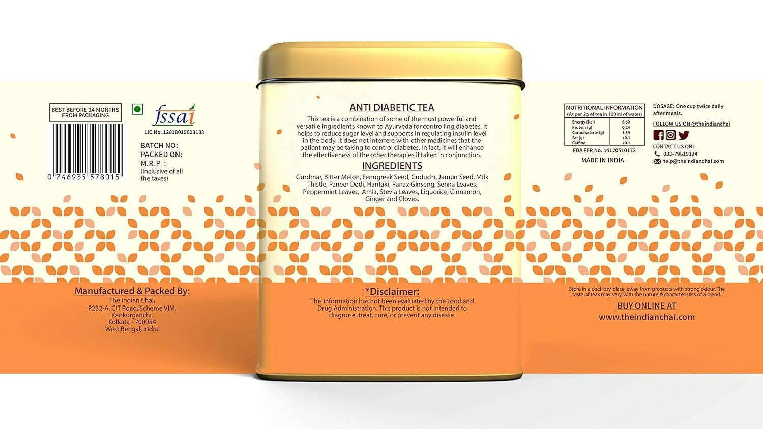The Indian Chai - Anti Diabetic Tea