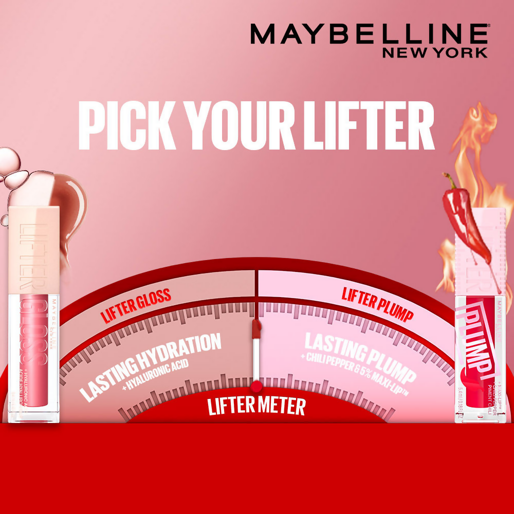 Maybelline New York Lifter Plump - Plumping Lip Gloss - Pink Sting