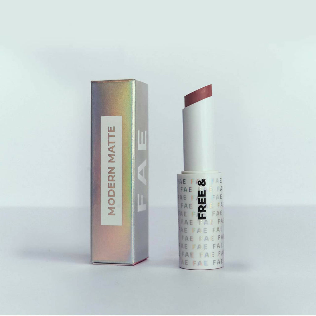 FAE Beauty Rose Brown Modern Matte Lipstick - Shade Awkward