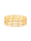 NVR Women Set of 2 Gold-Polished Traditional Bangles