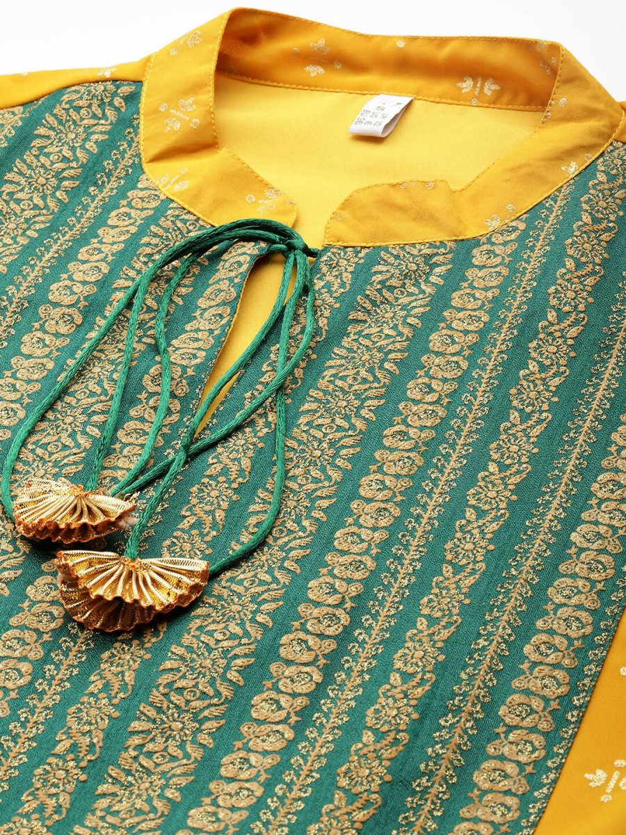 Ahalyaa Women's Traditional Wear Co-ods - Mustard