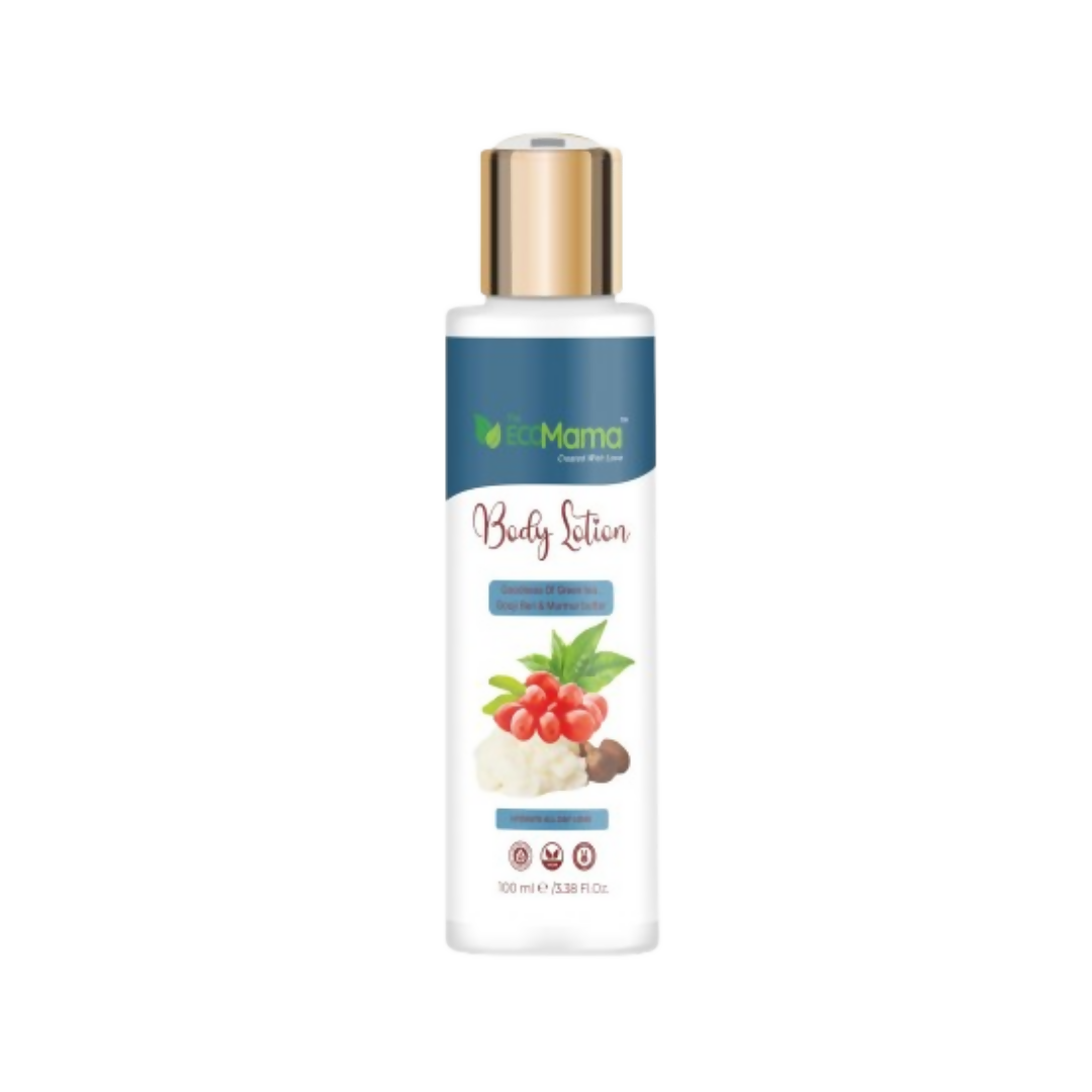 The Eco Mama Moisturizing Body Lotion with Goji Berry, Green Tea & Murmur Butter