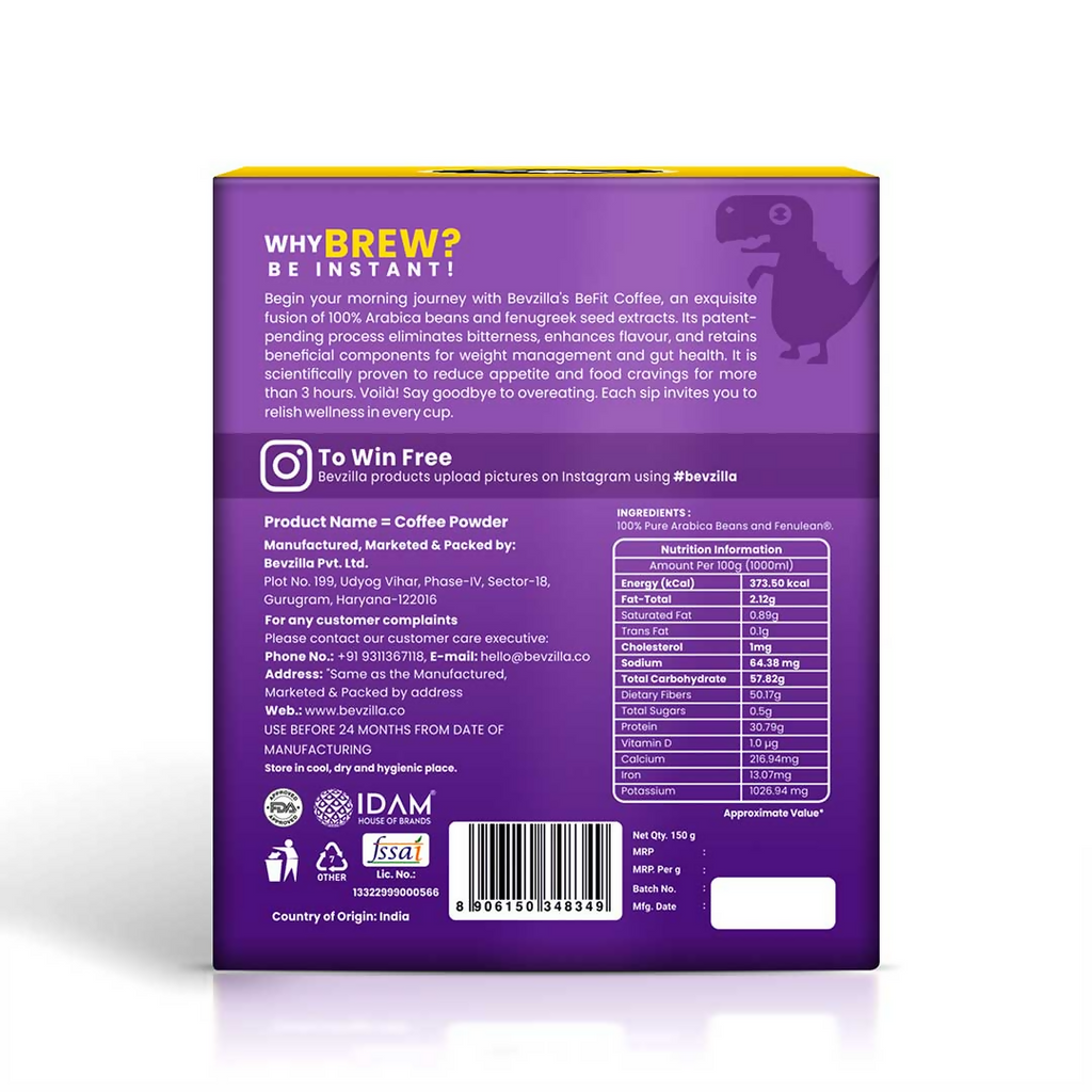 Bevzilla BeFit Coffee